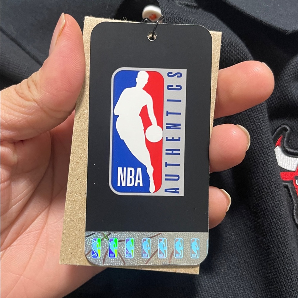 NBA Black Polo Shirt with Red Logo - Picture 5 of 6